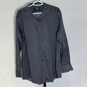 Murano Men’s Charcoal Button Up Dress Shirt 17/34
